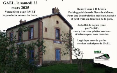 RENNES MAURON EN TRAIN : Le Printemps du Train à GAËL SAMEDI 22 MARS